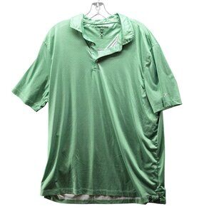 Kenneth Cole Golf Polo Shirt Mens XL Green Short Sleeve Performance Active